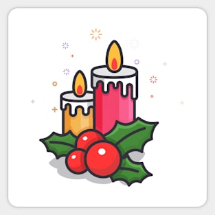 christmas candle Sticker